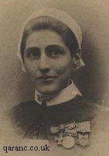 Army Nurse Ada Hind Wearing Red Cross Medals and Sudan Campaign Medals
